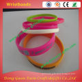 debossed color fill custom original cheap silicone bracelet